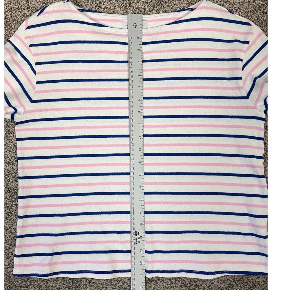 &‎ Other Stories Women's 8 Nautical Coastal Minimalist Striped Long Sleeve Tee - Picture 11 of 11
